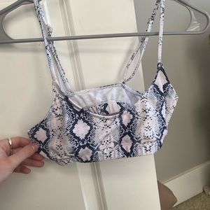 Snake print bathing suit